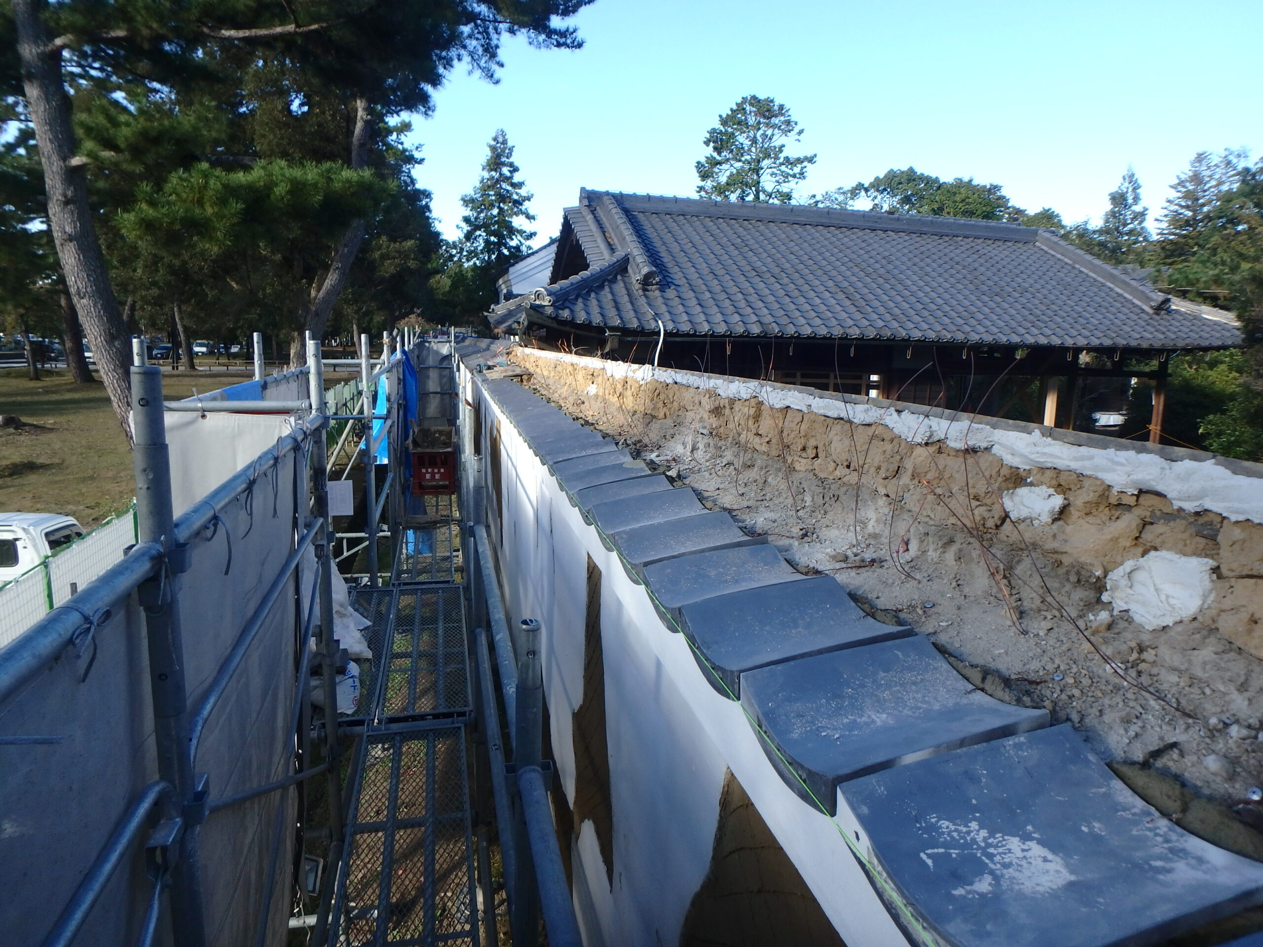奈良公園　吉城園周辺地区土塀修景工事（吉城園周辺地区整備事業（社会資本）（都づくり）他）