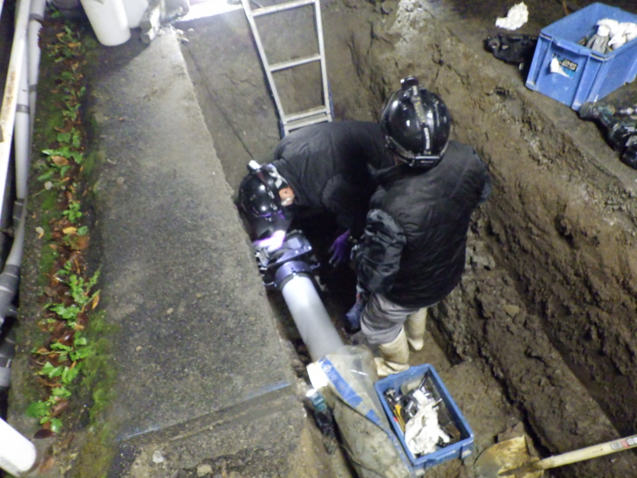 三輪山線　南側側道工事（無電柱化（都づくり））