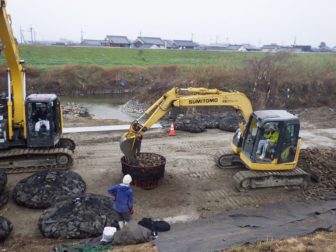 曽我川萱野地区低水護岸補修他工事vol.8