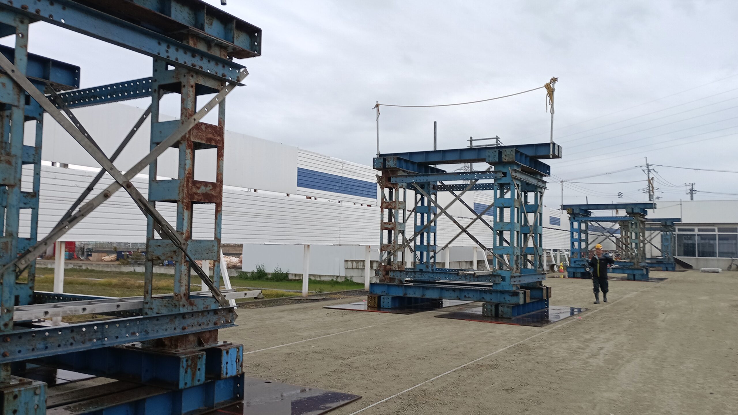 大和御所道路土橋地区仮設歩道橋南側他工事