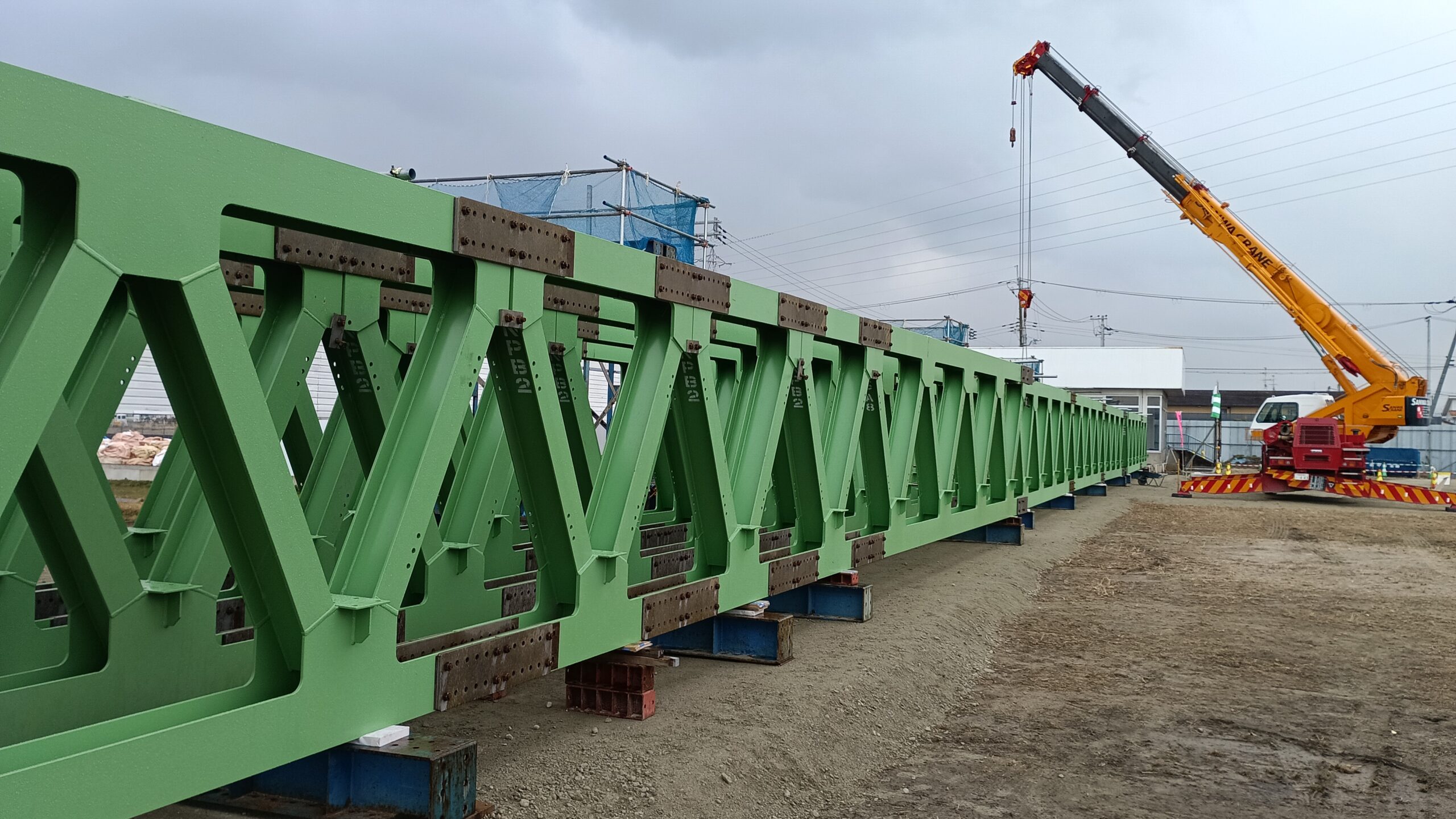 大和御所道路土橋地区仮設歩道橋南側他工事