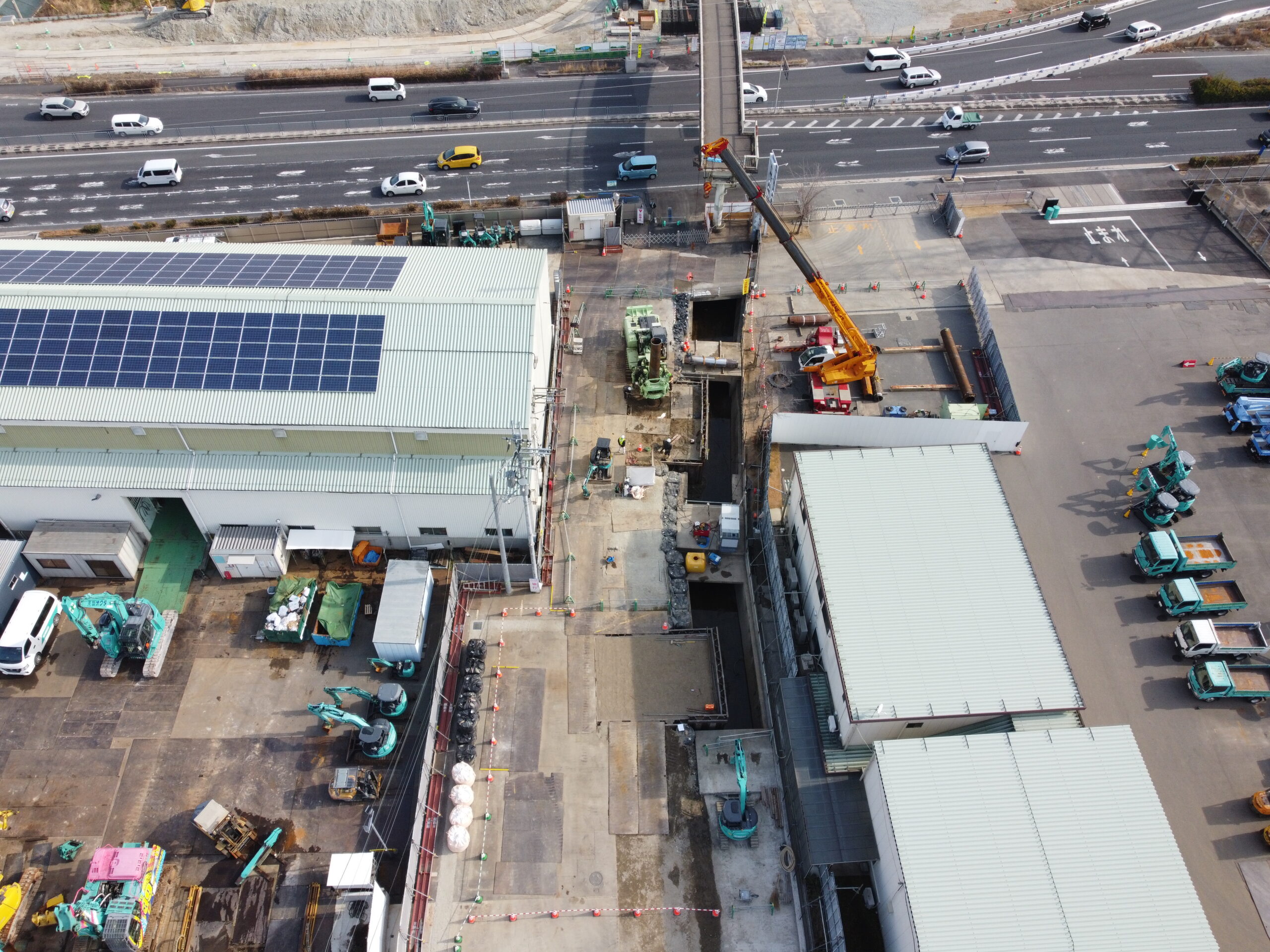 大和北道路下三橋西地区跨道橋下部他工事