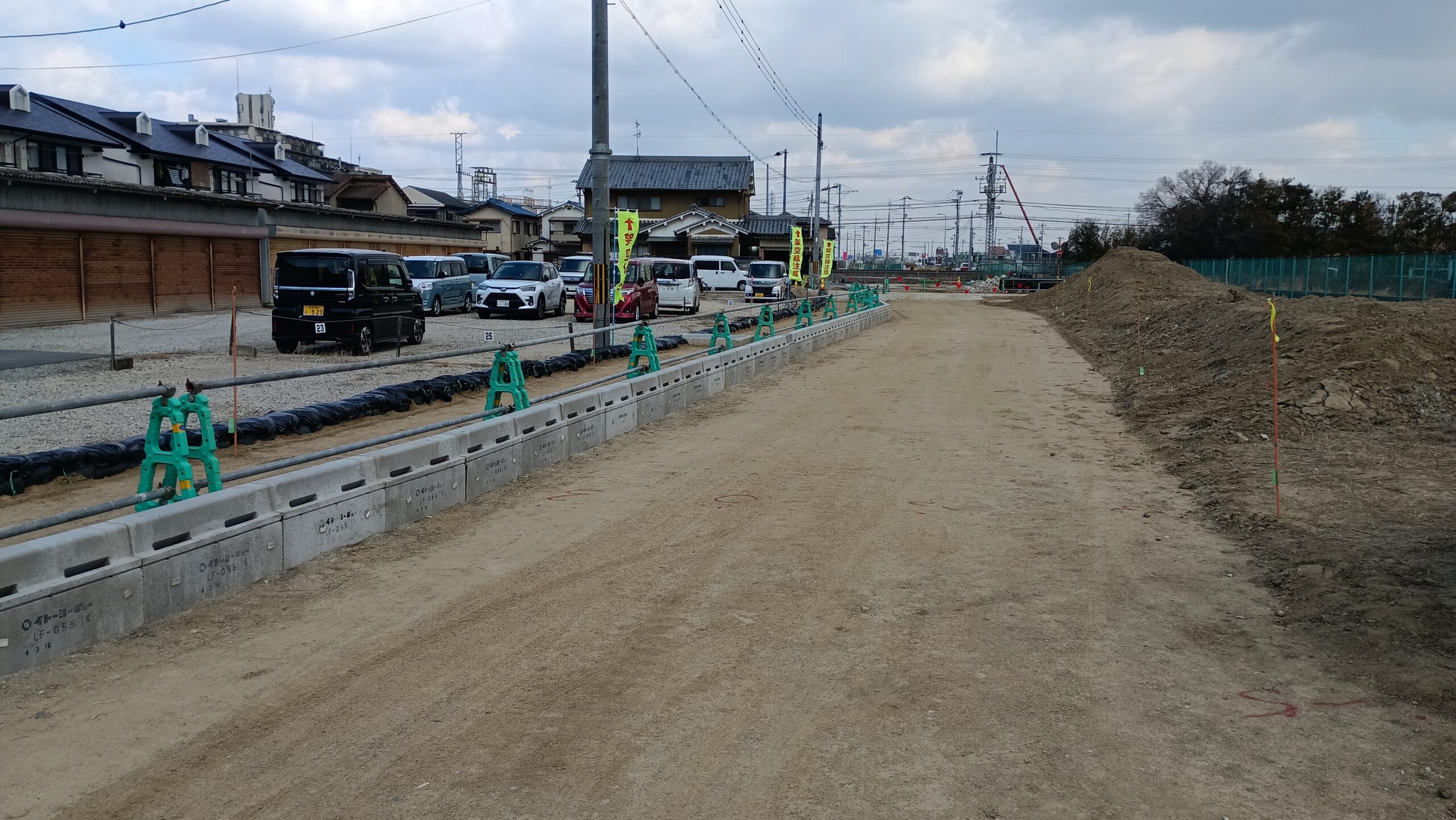 大和御所道路土橋地区仮設歩道橋南側他工事