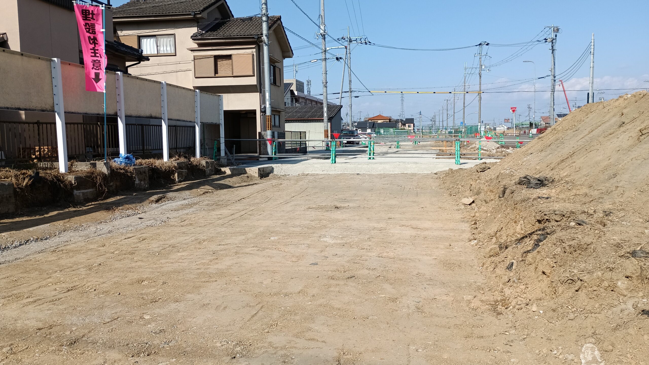 大和御所道路土橋地区仮設歩道橋南側他工事